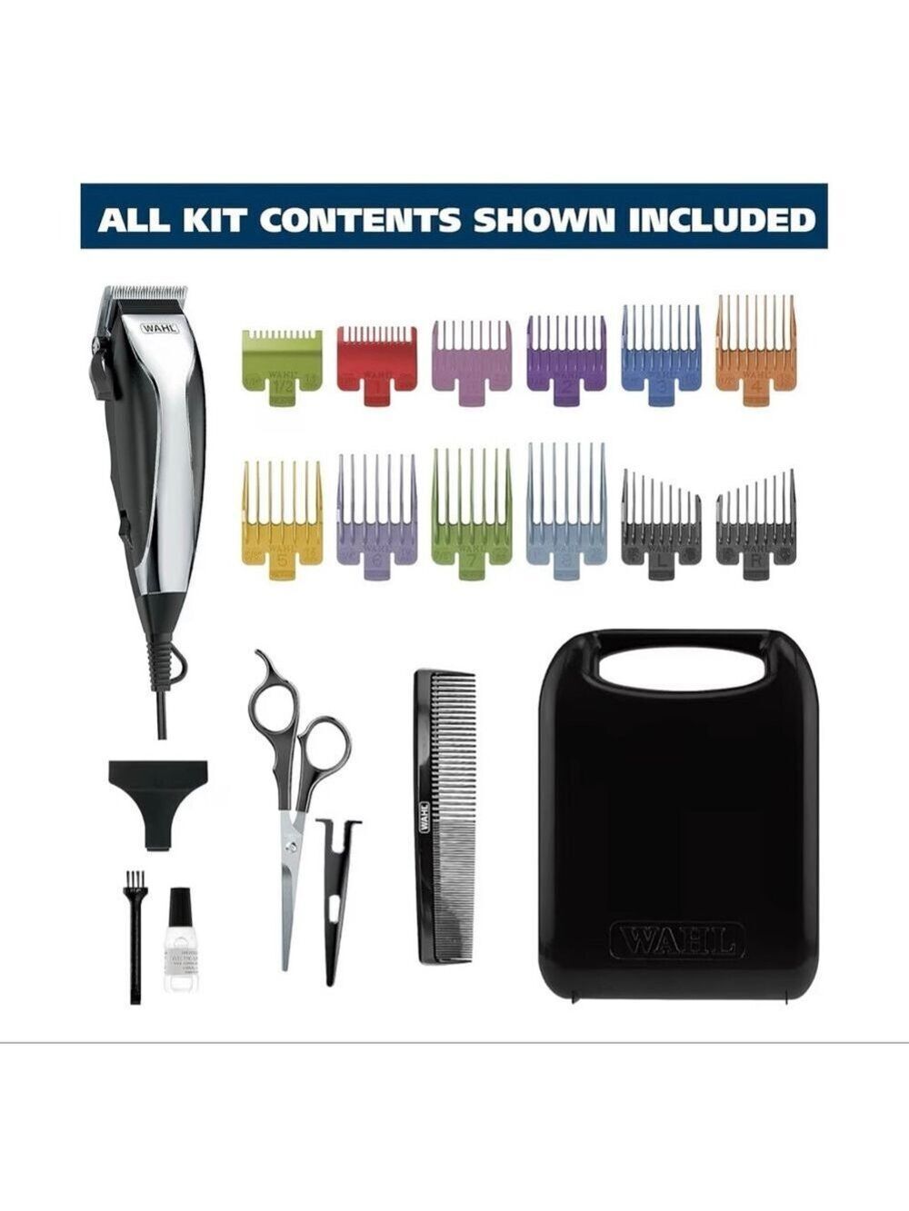 Wahl Grooming Tools One Size Black Silver Hair Clipper Kit